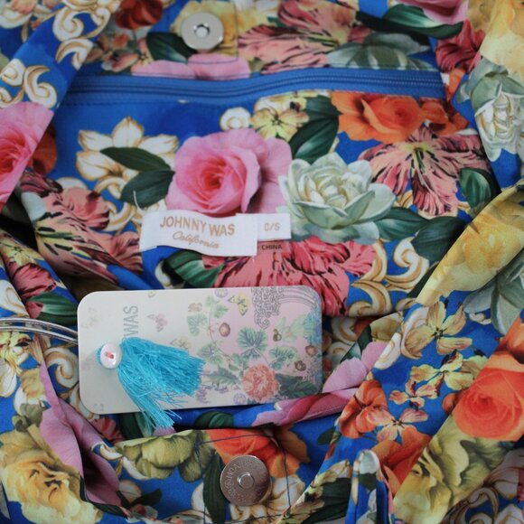 NWT Johnny Was Biya JWLA 3J Workshop Pauline Ring Beach Tote Bag - Picture 4 of 8